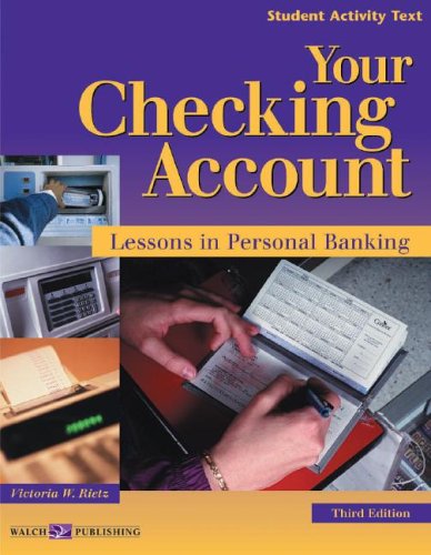 Your Checking Account Lessons in Personal Banking