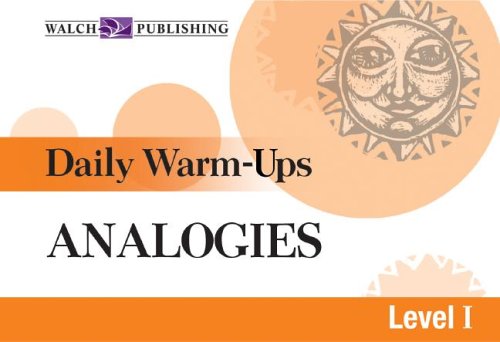 Imagen de archivo de Analogies: Daily Warm-Ups Level I a la venta por Jenson Books Inc
