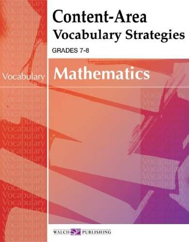 Imagen de archivo de Content-Area Vocabulary Strategies : Mathematics a la venta por Better World Books