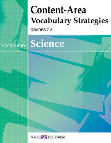 Imagen de archivo de Content-Area Vocabulary Strategies: Science (Grades 7-8) a la venta por BookHolders