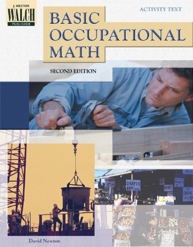 Imagen de archivo de Basic Occupational Mathematics a la venta por Better World Books