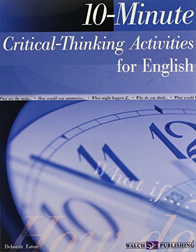 10-minute Critical-thinking Activities Series (9780825143908) by Deborah Eaton; Hope Martin; Ken Kaser