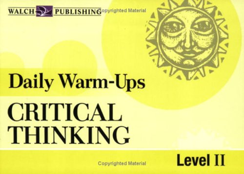 Stock image for Daily Warm-Ups: Critical Thinking, Level II (Daily Warm-Ups English/Language Arts) for sale by Wonder Book