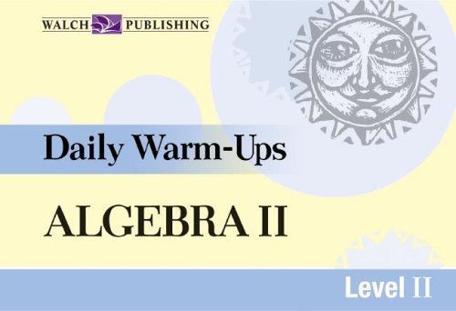 Imagen de archivo de Daily Warm-Ups For Algebra II (Daily Warm-Ups Math Series Ser) a la venta por Blue Vase Books