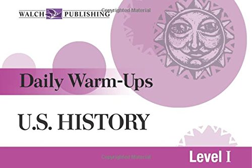 Stock image for Daily Warm-Ups: U.S. History Level I (Daily Warm Ups Level 1) for sale by Books of the Smoky Mountains