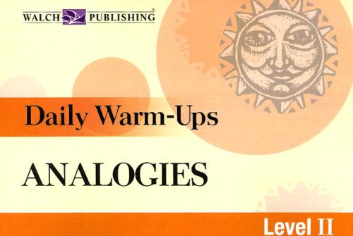 Beispielbild fr Daily Warm-Ups for Analogies Level II, Grade 9-12 (Daily Warm-Ups) zum Verkauf von Goodwill Southern California