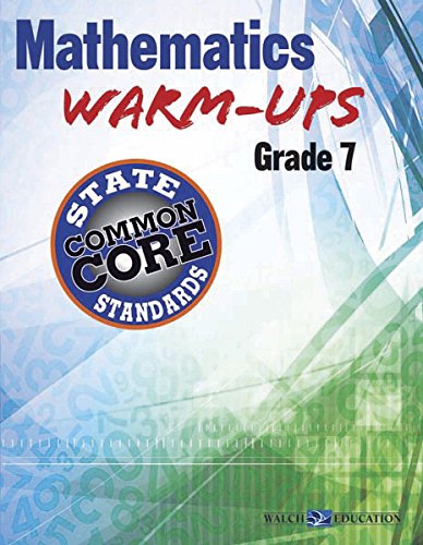 Stock image for Mathematics Warm-Ups for CCSS, Grade 7 for sale by -OnTimeBooks-