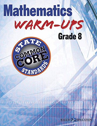 Stock image for Mathematics Warm-Ups for CCSS, Grade 8 for sale by HPB-Diamond