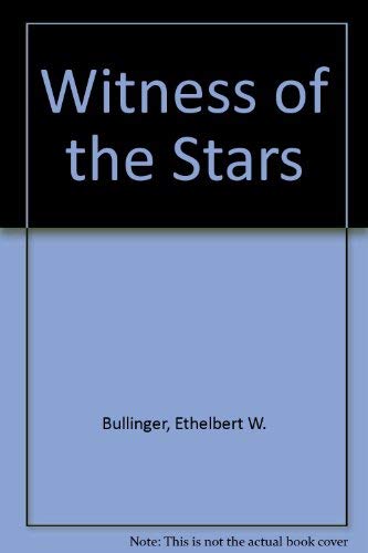 Imagen de archivo de Witness of the Stars a la venta por Bank of Books