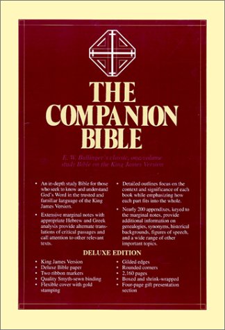 Companion Bible: King James Version, Burgundy, Bonded Leather (9780825422881) by Bullinger, E. W.