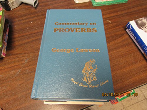Stock image for Commentary on Proverbs for sale by Better World Books