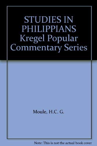 Beispielbild fr Studies in Philippians (Kregel popular commentary series) zum Verkauf von Wonder Book