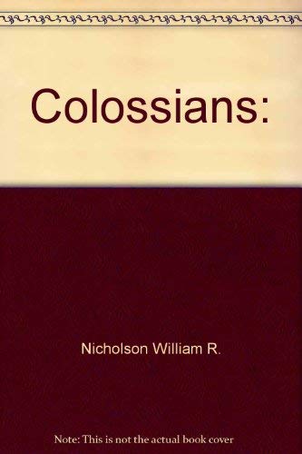 Imagen de archivo de Colossians: a la venta por HPB-Red