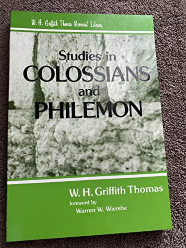 Imagen de archivo de Studies in Colossians and Philemon a la venta por ThriftBooks-Atlanta