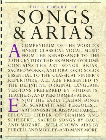 Beispielbild fr Library of Songs & Arias zum Verkauf von WorldofBooks