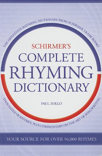 Beispielbild fr Schirmer's Complete Rhyming Dictionary zum Verkauf von WorldofBooks