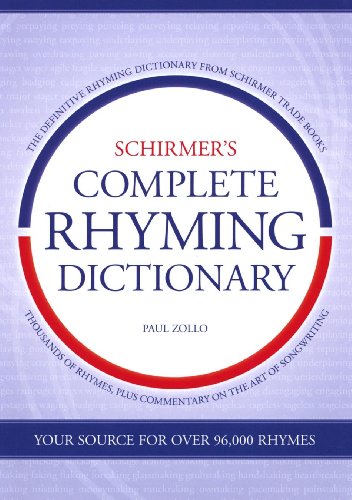 Imagen de archivo de Schirmer's Complete Rhyming Dictionary a la venta por WorldofBooks