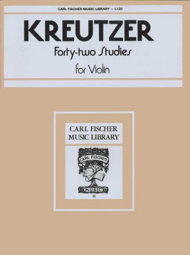 Stock image for L120 - Kreutzer - 42 Studies for Violin for sale by GF Books, Inc.