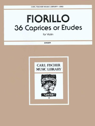 Stock image for L582 - Fiorillo - 36 Caprices or Etudes - Violin (Carl Fischer Music Library) for sale by GF Books, Inc.