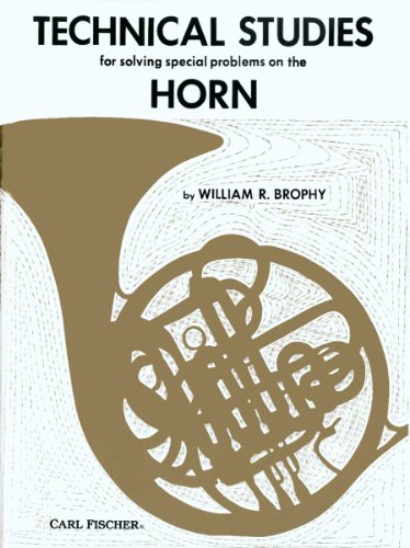 Stock image for Technical Studies for Solving Special Problems on the Horn for sale by Revaluation Books