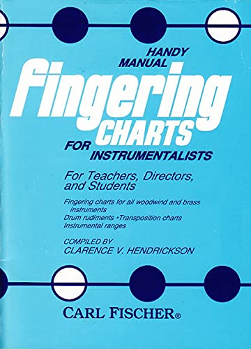 9780825803017: Clarence v. hendrickson : handy manual fingering charts for instrumentalists