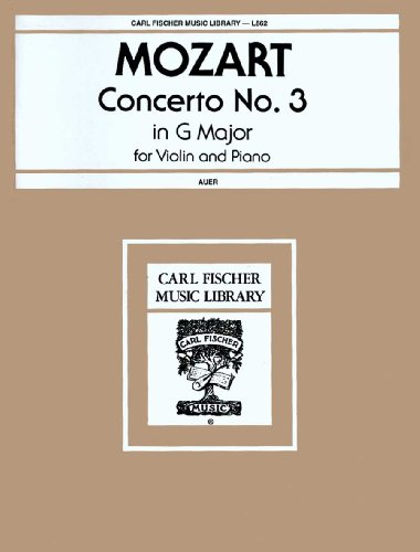 Stock image for Mozart: Violin Concerto No. 3 in G Major, K. 216 (Solo Part with Piano Reduction) for sale by Book Deals