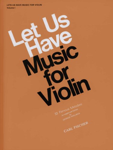 9780825803239: Let us have music for violin 1 violon