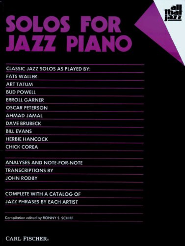 Beispielbild fr Solos for Jazz Piano zum Verkauf von Better World Books