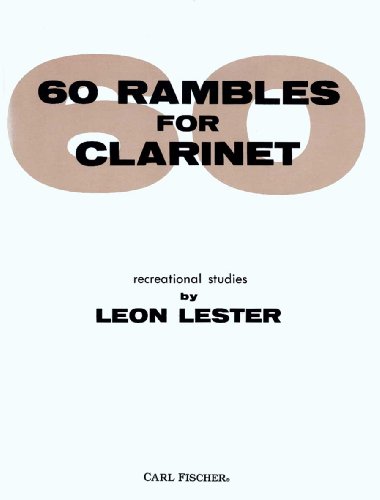 Beispielbild fr O4239 - 60 Rambles for Clarinet (CLARINETTE) (German Edition) zum Verkauf von HPB Inc.