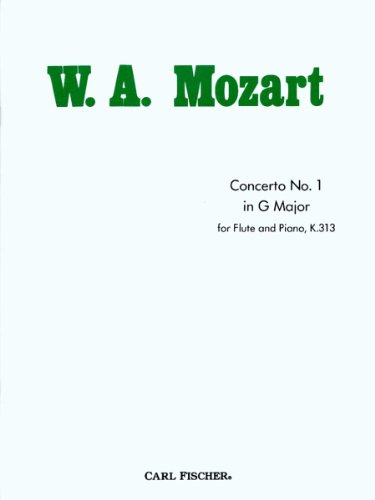 Concerto No.1 in G Major for Flute and Piano, K.313 (FLUTE TRAVERSIE) (9780825820472) by W.A. Mozart