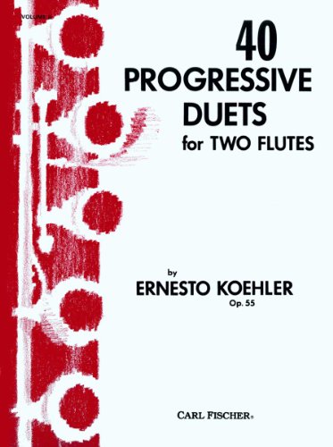 Imagen de archivo de O3300 - 40 Progressive Duets for Two Flutes, Vol. II (FLUTE TRAVERSIE) a la venta por SecondSale