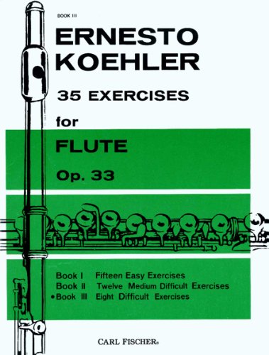 Beispielbild fr 35 Exercises for Flute Op.33 - Book III zum Verkauf von Wonder Book