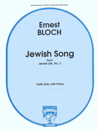 Stock image for Jewish Song from Jewish Life, No. 3: Cello Solo and Piano for sale by WorldofBooks