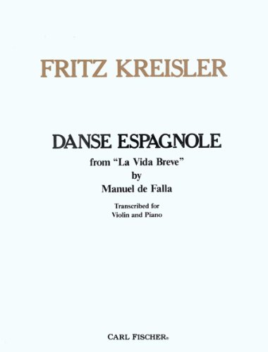 Beispielbild fr Falla: Danse espagnole from La vida breve (arr. for violin & piano) zum Verkauf von HPB-Ruby