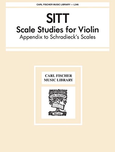 Imagen de archivo de Sitt: Scale Studies for Violin: Appendix to Schradieck's Scales a la venta por ThriftBooks-Dallas