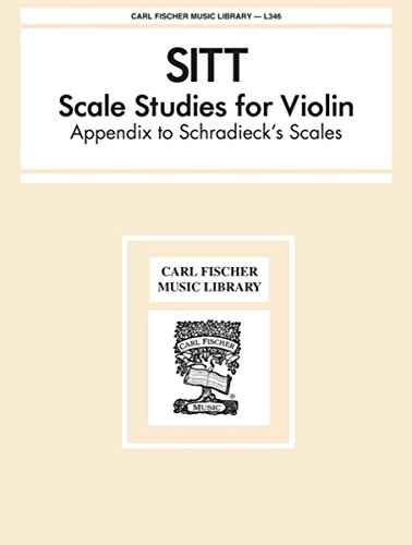 9780825831164: Sitt: Scale Studies for Violin: Appendix to Schradieck's Scales