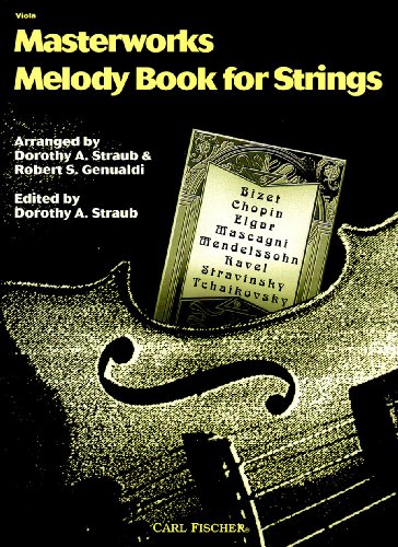 9780825831492: Masterworks melody book for strings musique d'ensemble