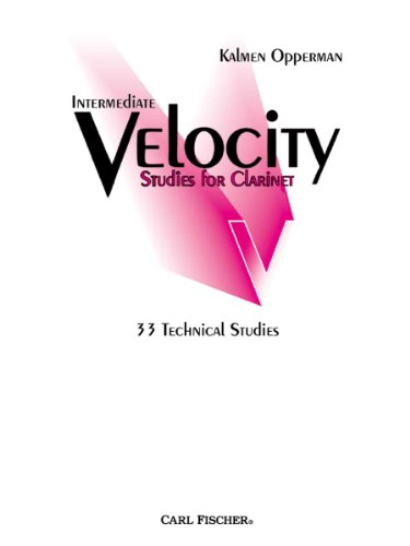 9780825833342: INTERMEDIATE VELOCITY STUDIES FOR CLARINET