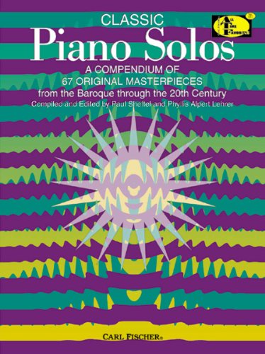 Stock image for ATF131 - Classic Piano Solos: A Compendium of 67 Original Masterpieces from the Baroque through the 20th Century for sale by Irish Booksellers