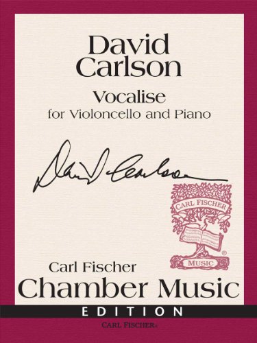 Vocalise, Cello (VIOLONCELLE) (9780825874758) by David Carlson
