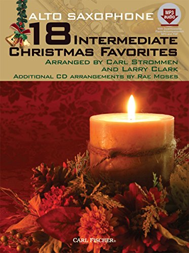 Imagen de archivo de 18 Intermediate Christmas Favorites with Data/Accompaniment CD, Alto Sax a la venta por Revaluation Books