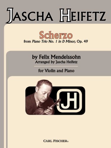 Scherzo From Piano Trio In D Minor, Op. 49 (VIOLON) (9780825886034) by FELIX MENDELSSOHN