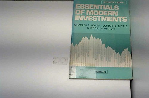 Essentials of modern investments (9780826048127) by Charles Parker Jones