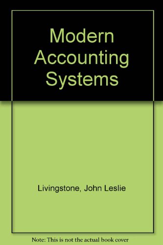 Stock image for Modern Accounting Systems for sale by WookieBooks