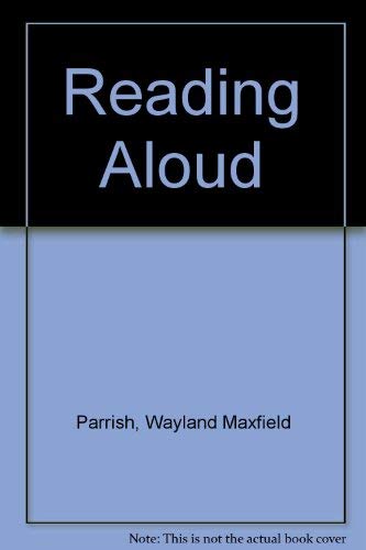 Stock image for Reading Aloud for sale by Better World Books