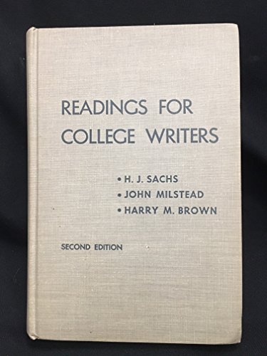 Beispielbild fr Readings for College Writers zum Verkauf von Basement Seller 101