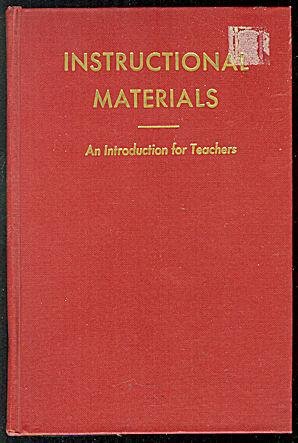 Beispielbild fr Instructional Materials An Introduction for Teachers zum Verkauf von Better World Books