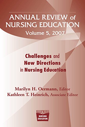 Beispielbild fr Annual Review of Nursing Education, Volume 5, 2007 zum Verkauf von Blackwell's