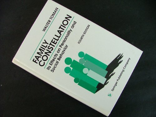 Stock image for Family Constellation : Its Effects on Personality and Social Behavior for sale by Better World Books