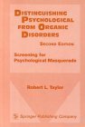 9780826113290: Distinguishing Psychological From Organic Disorders, 2nd Edition: Screening for Psychological Masquerade